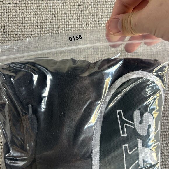 Vintage New York Jets Graphic Hoodie Men’s Medium Black Fleece Pullover Logo NFL - Picture 11 of 11